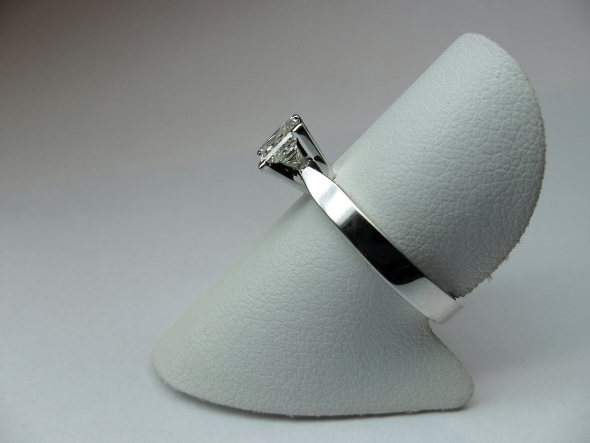 Princess Solitair Witgoud 0.74 crt.